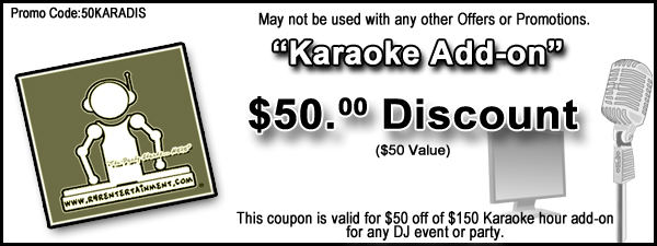$50 karaoke discount