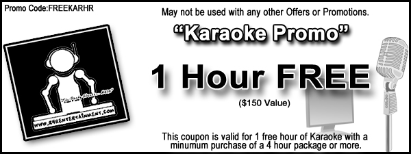 free karaoke hour